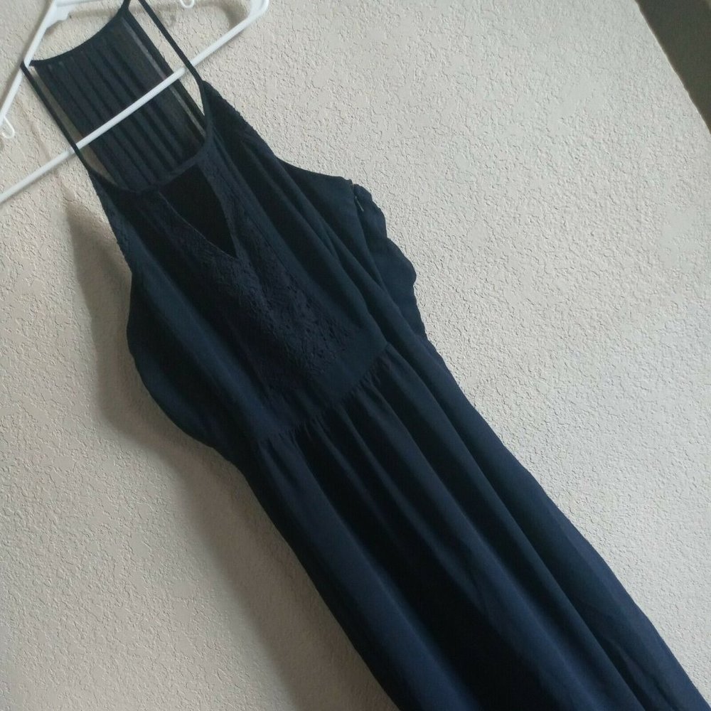 City Chic Halter Dark Blue Plus Size Dress Size Small plus size